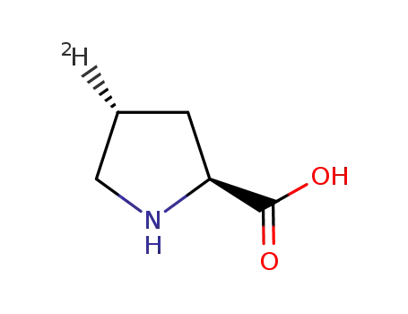 Molecular Structure of 153790-69-3 ((2S,4R)-<4-2H1>-proline)