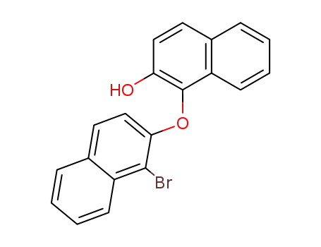 Molecular Structure of 156835-40-4 (1-bromo-2'-hydroxy-2,1'-dinaphthyl ether)