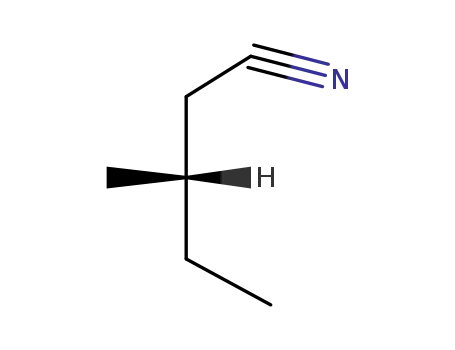Molecular Structure of 5773-63-7 (Pentanenitrile, 3-methyl-, (S)-)