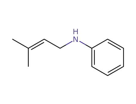 Molecular Structure of 27125-60-6 (N-(3-methylbut-2-en-1-yl)aniline)