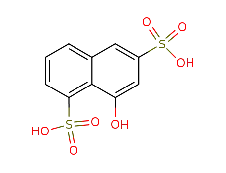 Molecular Structure of 117-43-1 (1-NAPHTHOL-3,8-DISULFONIC ACID)