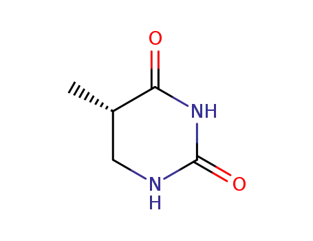 Molecular Structure of 19140-80-8 (5S-5,6-Dihydrothymine)