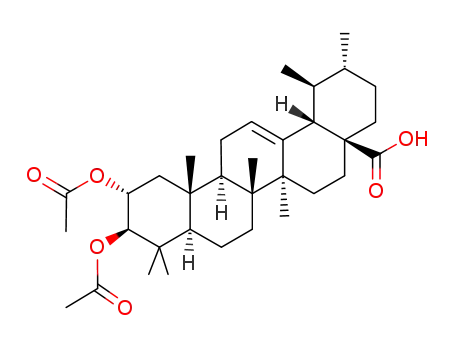 Molecular Structure of 57498-76-7 (2,3-O-Diacetylcorosolic acid)
