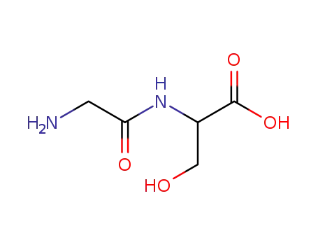 Molecular Structure of 687-38-7 (GLYCYL-DL-SERINE)