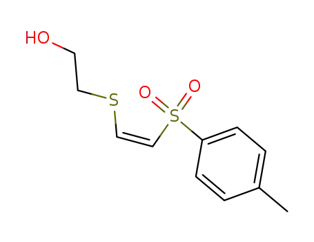 Molecular Structure of 243671-61-6 ((Z)-2-((2-hydroxyethyl)thio)-1-p-toluenesulfonylethylene)