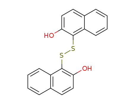 Molecular Structure of 42521-82-4 (1,1'-Dithiodi-2-naphthtol)