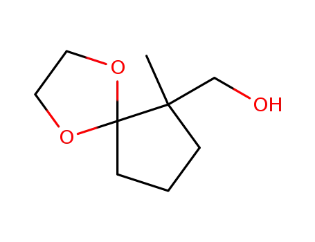 Molecular Structure of 37619-50-4 ((6-methyl-1,4-dioxaspiro[4.4]non-6-yl)methanol)