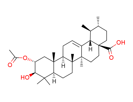 Urs-12-en-28-oic acid,2-(acetyloxy)-3-hydroxy-, (2a,3b)-