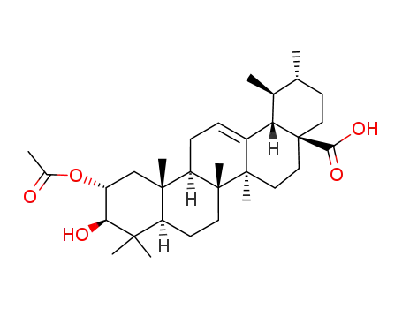 Molecular Structure of 130289-37-1 (2-O-Acetylcorosolic acid)
