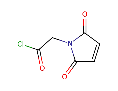 Molecular Structure of 17686-36-1 (1H-Pyrrole-1-acetyl chloride, 2,5-dihydro-2,5-dioxo-)