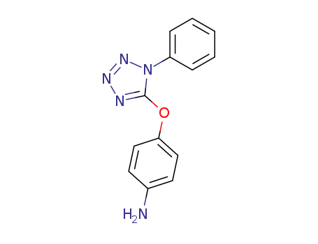 Molecular Structure of 17743-28-1 (Benzenamine, 4-[(1-phenyl-1H-tetrazol-5-yl)oxy]-)