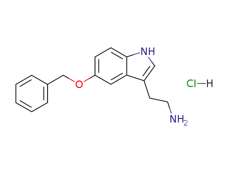 Molecular Structure of 52055-23-9 (5-Benzyloxytryptamine hydrochloride)