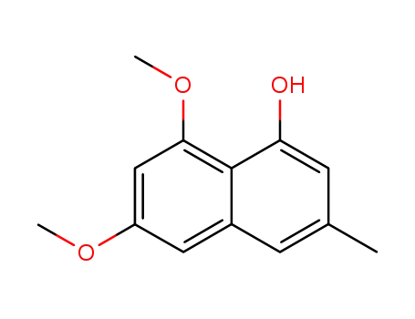 Molecular Structure of 106914-39-0 (5,7-dimethoxy-2-methyl-4-naphthol)