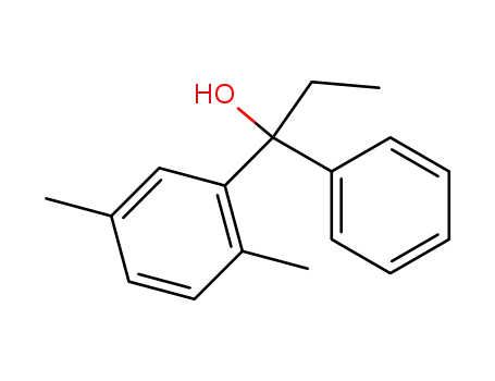 Molecular Structure of 56431-19-7 (alpha-ethyl-2,5-dimethylbenzhydryl alcohol)