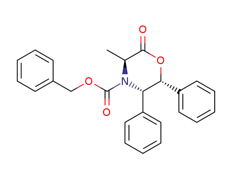 (3S,5S,6R)-4-(benzyloxycarbonyl)-5,6-diphenyl-3-methyl-2,3,5,6-tetrahydro-4H-1,4-oxazin-2-one