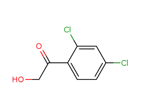 Molecular Structure of 137958-96-4 (1-(2,4-DICHLOROPHENYL)-2-HYDROXYETHANONE)