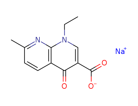 1,8-Naphthyridine-3-carboxylicacid, 1-ethyl-1,4-dihydro-7-methyl-4-oxo-, sodium salt (1:1)