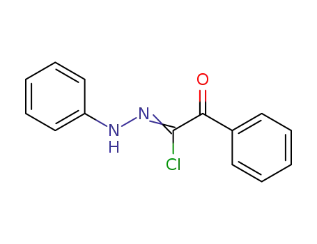 Molecular Structure of 75482-50-7 (Benzeneethanehydrazonoyl chloride, a-oxo-N-phenyl-)
