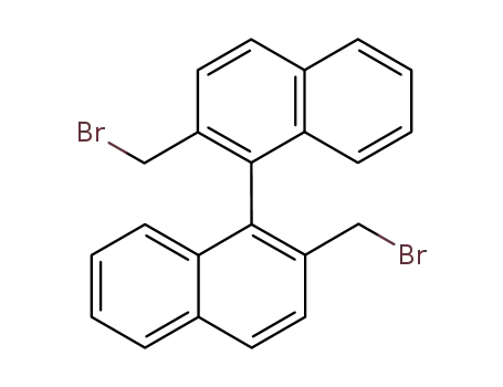 Molecular Structure of 54130-90-4 (1,1'-Binaphthalene, 2,2'-bis(bromomethyl)-)