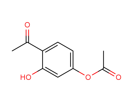 Molecular Structure of 42059-48-3 (4-ACETYL-3-HYDROXYPHENYL ACETATE)