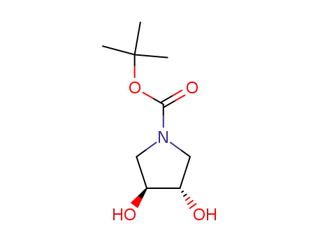 Molecular Structure of 90481-33-7 (N-BOC-(3S,4S)-3,4-PYRROLIDINEDIOL)