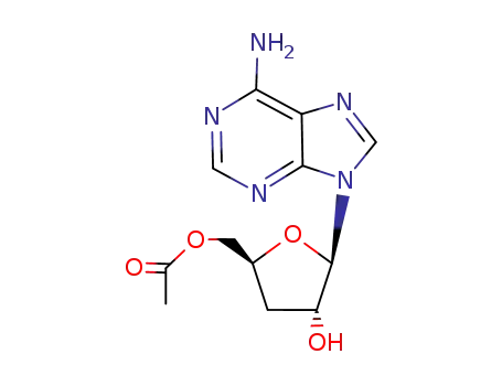 9-(5-O-acetyl-3-deoxy-β-D-erythro-pentofuranosyl)adenine