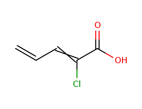Molecular Structure of 1727-36-2 (2-Chlorpentadiensaeure)