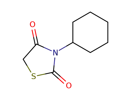 Molecular Structure of 102936-73-2 (3-cyclohexylthiazolidine-2,4-dione)