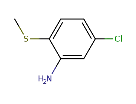 Molecular Structure of 16423-54-4 (5-CHLORO-2-(METHYLTHIO)ANILINE)