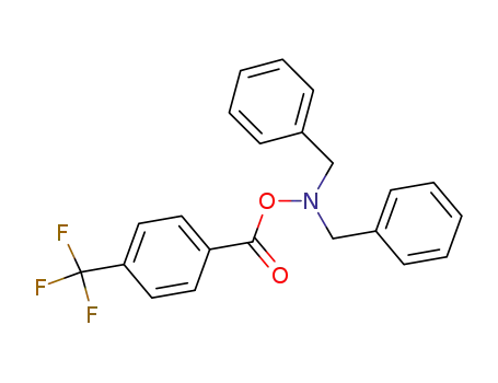 Molecular Structure of 136834-99-6 (Benzenemethanamine,
N-(phenylmethyl)-N-[[4-(trifluoromethyl)benzoyl]oxy]-)