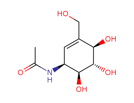 N-((1S,4R,5S,6S)-4,5,6-Trihydroxy-3-hydroxymethyl-cyclohex-2-enyl)-acetamide