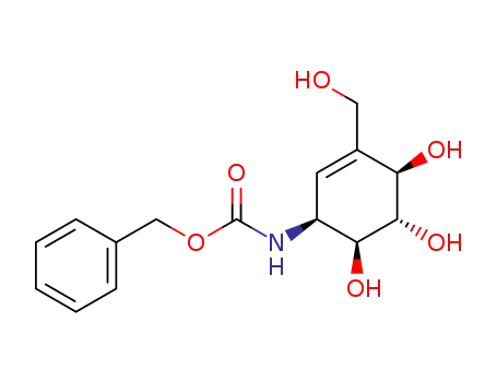 Molecular Structure of 83470-76-2 (N-(benzyloxycarbonyl)valienamine)