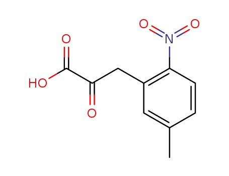 Molecular Structure of 65152-29-6 ((5-methyl-2-nitro-phenyl)-pyruvic acid)