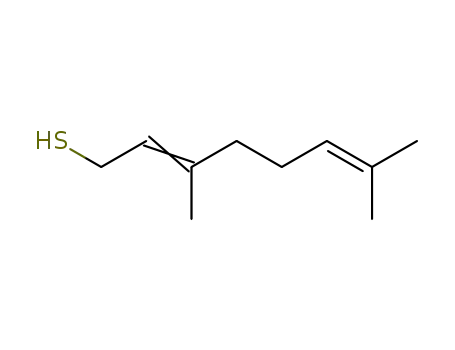 Molecular Structure of 61758-03-0 ((Z)-3,7-dimethylocta-2,6-diene-1-thiol)