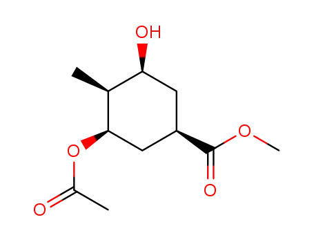 Cyclohexanecarboxylic acid, 3-(acetyloxy)-5-hydroxy-4-methyl-, methyl
ester, (1R,3R,4S,5S)-