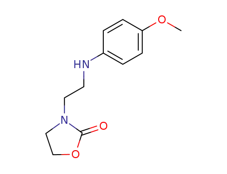 3-[2-(4-Methoxy-phenylamino)-ethyl]-oxazolidin-2-one