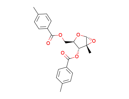 Molecular Structure of 741686-50-0 (1,2-anhydro-3,5-di-O-(4-methylbenzoyl)-2-C-methyl-β-D-ribofuranose)