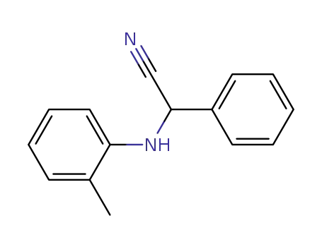 Benzeneacetonitrile, a-[(2-methylphenyl)amino]-