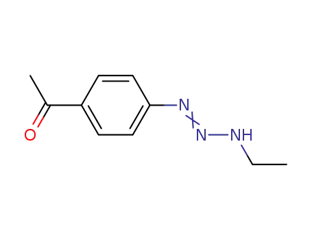 Molecular Structure of 82647-08-3 (1-{4-[(2E)-3-ethyltriaz-2-en-1-yl]phenyl}ethanone)