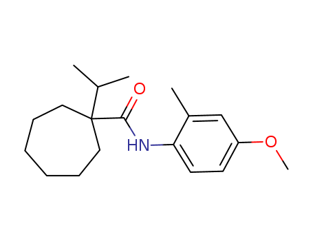 N-(4-methoxy-2-methylphenyl)-1-propan-2-ylcycloheptane-1-carboxamide