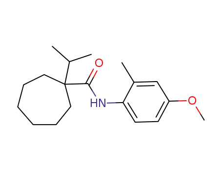 Molecular Structure of 56471-69-3 (1-(isopropyl)-N-(4-methoxy-2-methylphenyl)cycloheptanecarboxamide)