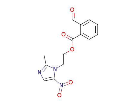 Molecular Structure of 203124-48-5 (2-Formyl-benzoic acid 2-(2-methyl-5-nitro-imidazol-1-yl)-ethyl ester)