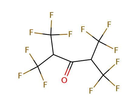 Molecular Structure of 10436-07-4 (3-Pentanone, 1,1,1,5,5,5-hexafluoro-2,4-bis(trifluoromethyl)-)