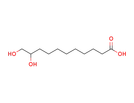 Molecular Structure of 32779-22-9 (Undecanoic acid, 10,11-dihydroxy-)
