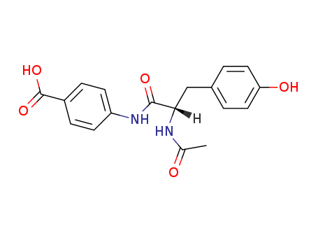 Benzoic acid,4-[[2-(acetylamino)-3-(4-hydroxyphenyl)-1-oxopropyl]amino]-, (S)- (9CI)