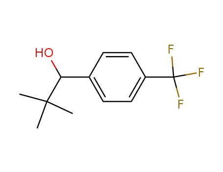 Molecular Structure of 109769-57-5 (Benzenemethanol, a-(1,1-dimethylethyl)-4-(trifluoromethyl)-)
