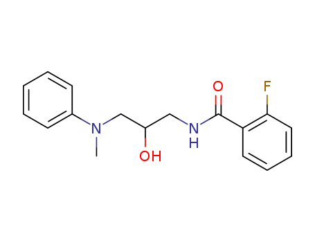 2-FLUORO-N-[2-HYDROXY-3-(METHYLPHENYLAMINO)PROPYL]BENZAMIDE