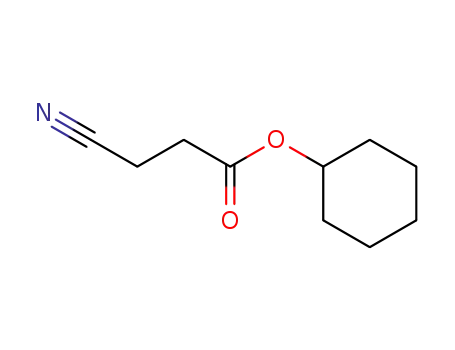Molecular Structure of 125847-90-7 (3-Cyano-propionic acid cyclohexyl ester)