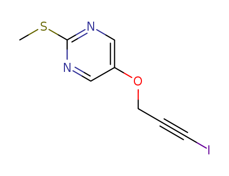 Pyrimidine,5-[(3-iodo-2-propyn-1-yl)oxy]-2-(methylthio)-