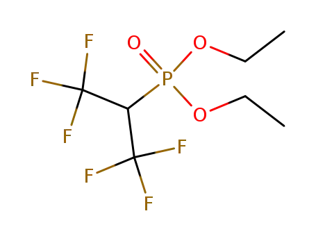 Molecular Structure of 80982-76-9 (Phosphonic acid, [2,2,2-trifluoro-1-(trifluoromethyl)ethyl]-, diethyl ester)